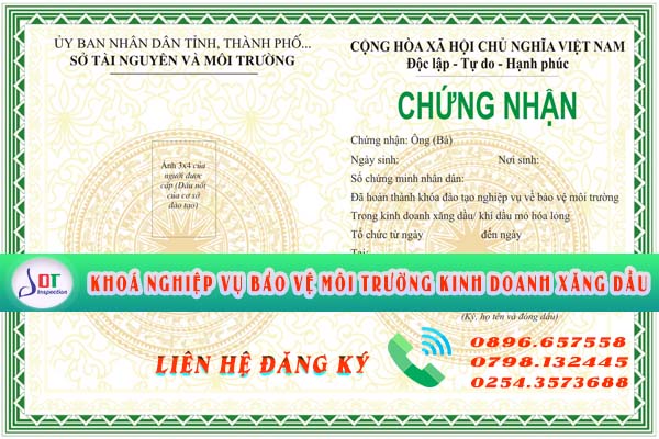 giấy chứng nhận nghiệp vụ môi trường xăng dầu thời hạn 5 năm giấy chứng nhận nghiệp vụ môi trường xăng dầu thời hạn 5 năm