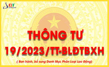 thông tư 19/2023/blđtbxh